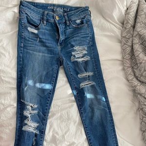 American Eagle Super Stretch X Ripped Skinny Jeans